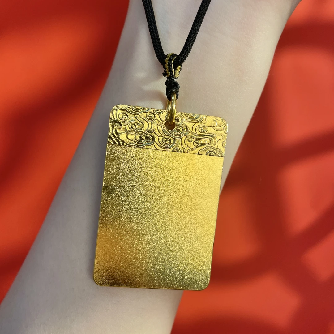 吊坠足银 吊坠足银 首饰无事牌