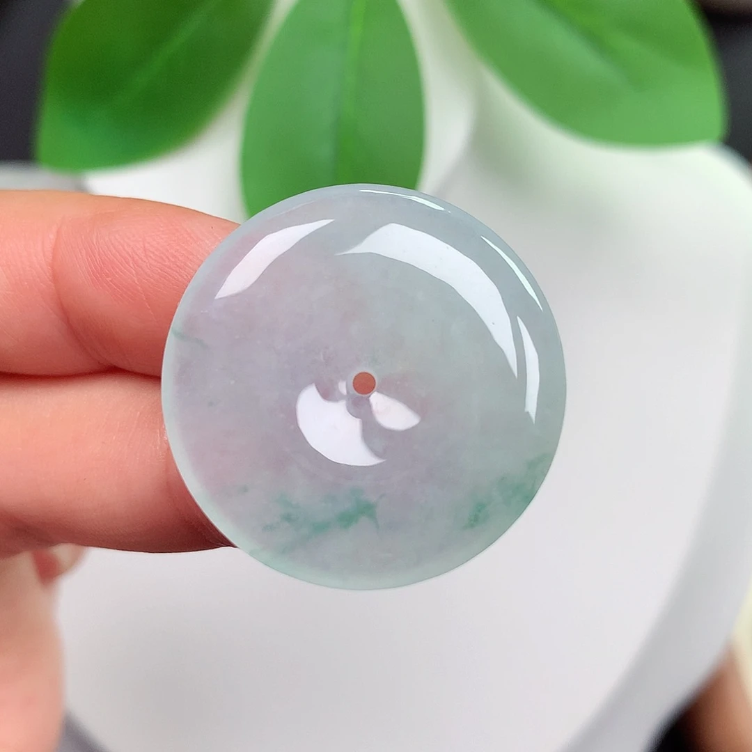 颈饰未镶嵌翡翠平安扣27.8x4.3mm