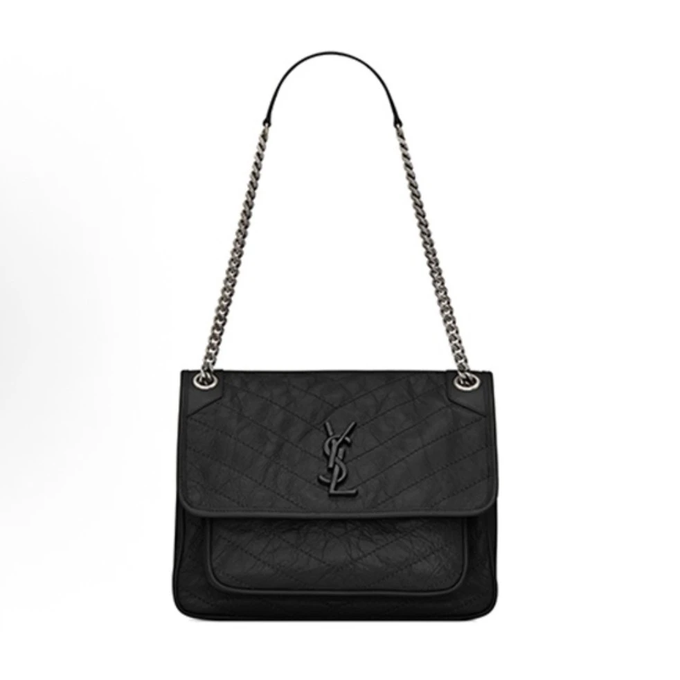 99新 YSL/圣罗兰 圣罗兰中号黑niki链条包单肩包 13313352女包