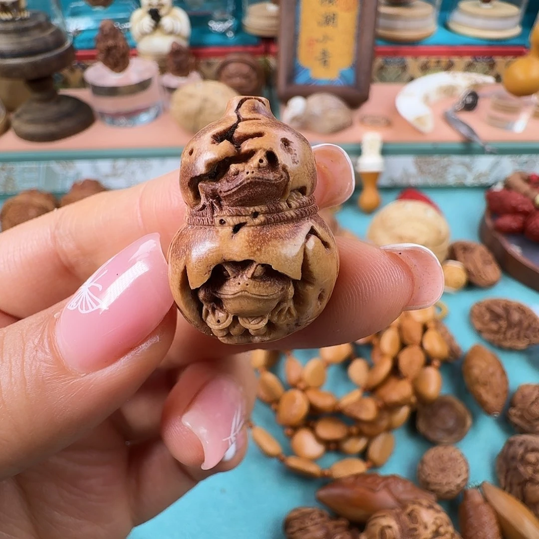 浮***生橄榄核手串/手链核潮核雕手工制作