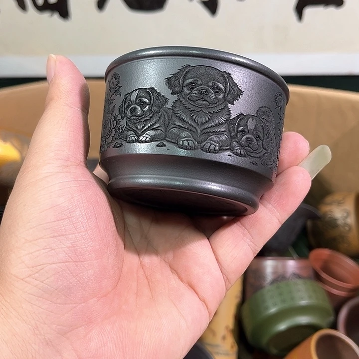 茶杯紫砂全手工紫砂主人杯