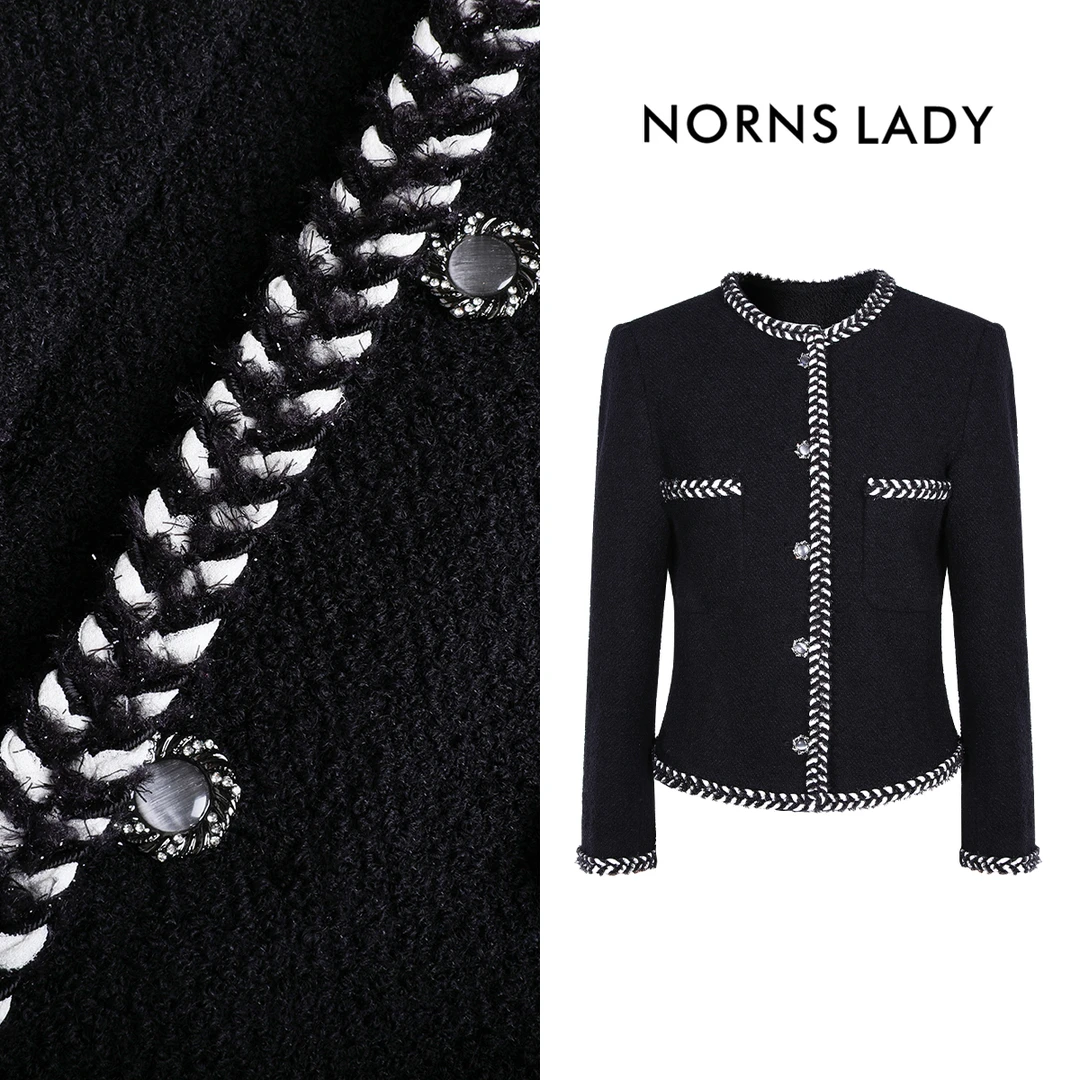 NORNS LADY诺恩 【法式优雅】羊毛粗花呢小香风外套 T25WZ02518