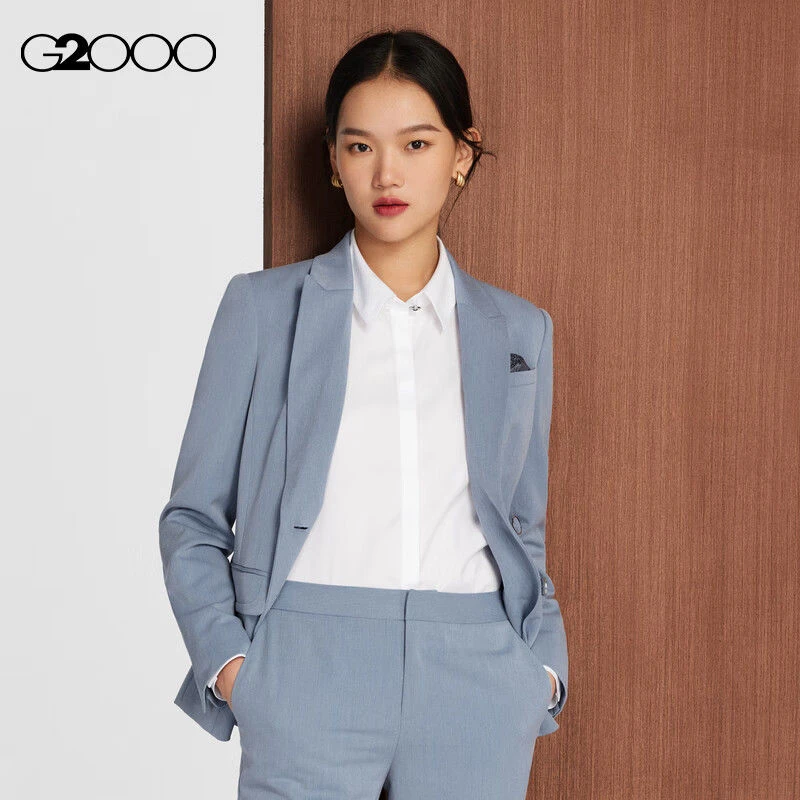 【舒适弹性】G2000女装商场款弹性可机洗垂感通勤正装西装