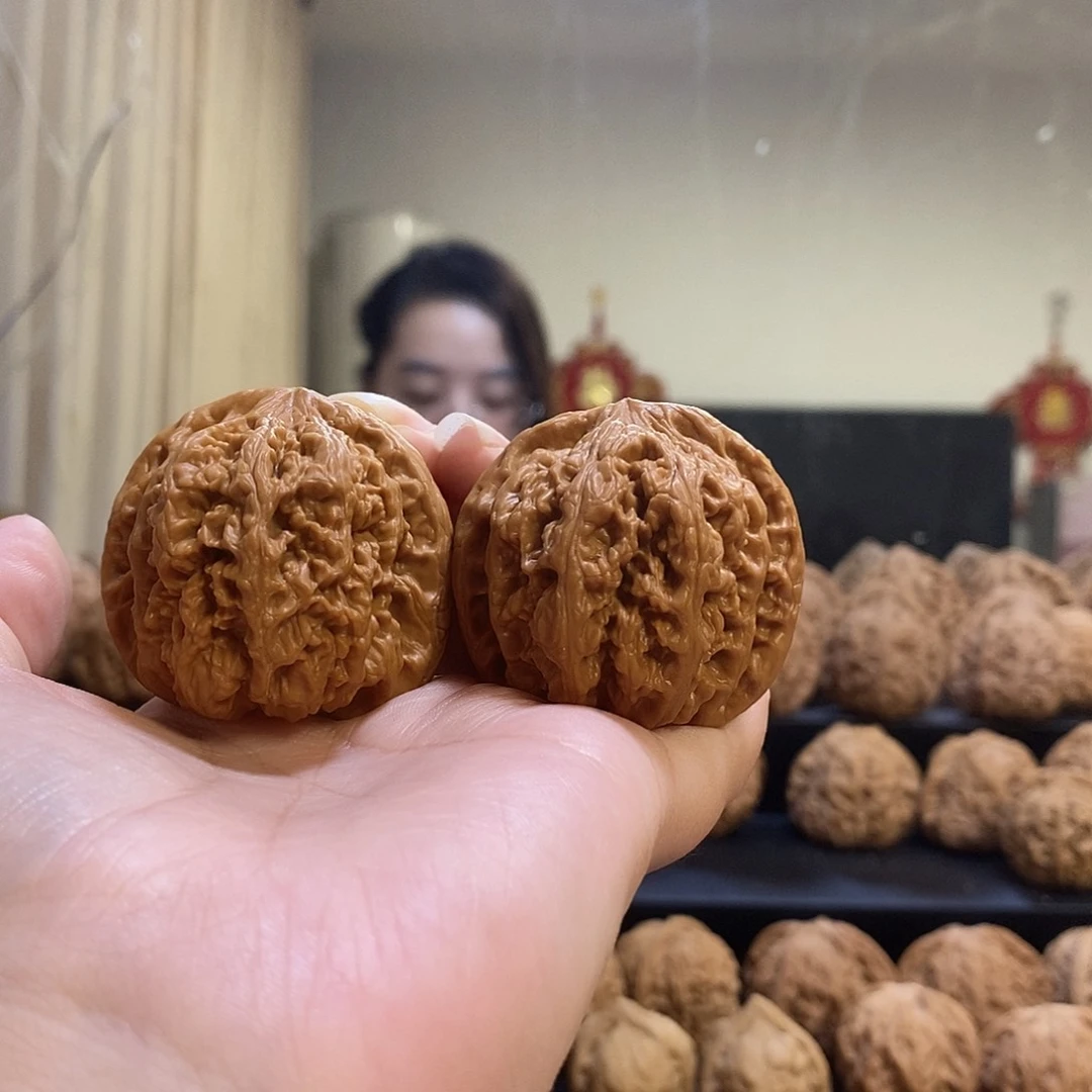 把件文玩核桃42大粗筋有黄打底了