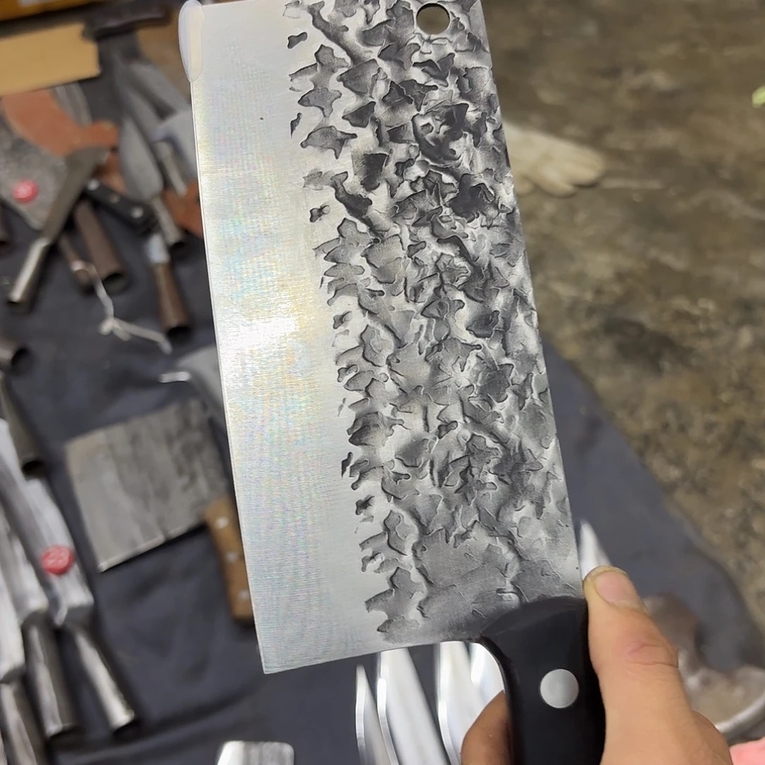 高碳锰钢云南阿绿表手工锻打刀