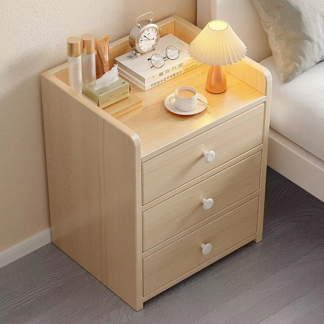 床头柜现代简约家用卧室小型收纳小柜子储物柜简易置物架出租房用