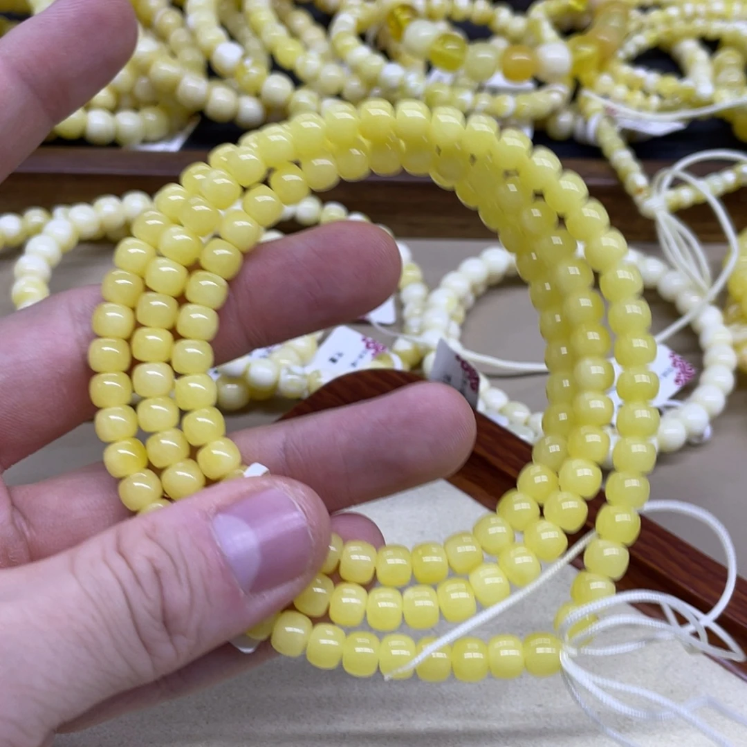 琥珀未镶嵌手链精工老型手串