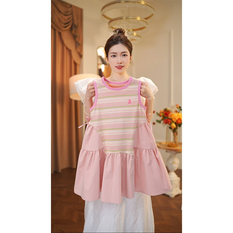 女童连衣裙2025夏季新款中大童女宝儿童夏款休闲裙子10017