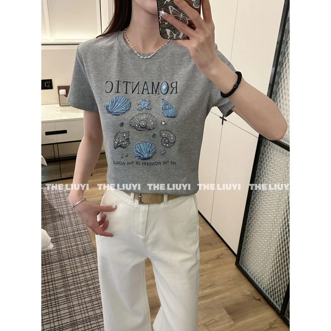 【LIUYI】海底世界~夏季重工短袖T恤上衣53276