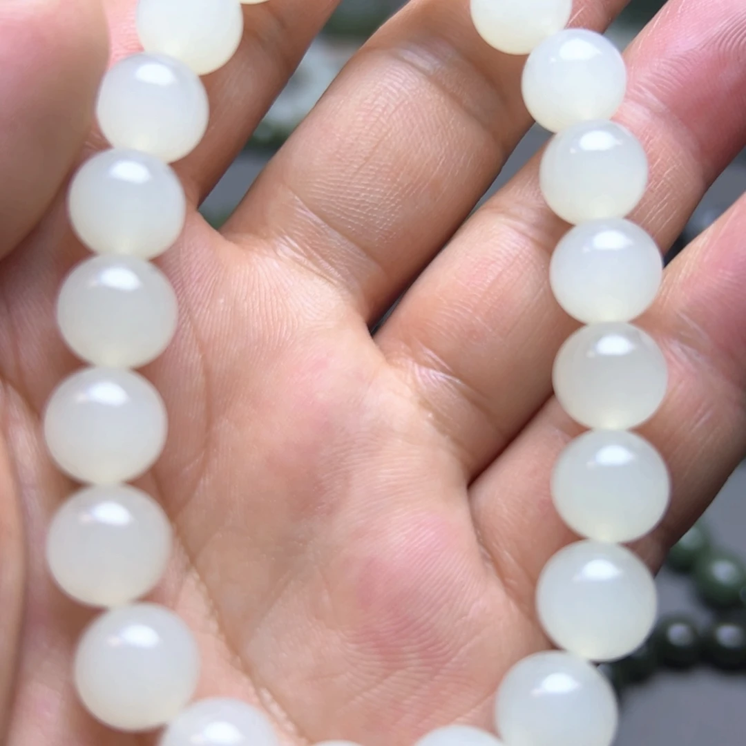 和田玉未镶嵌手链卡10