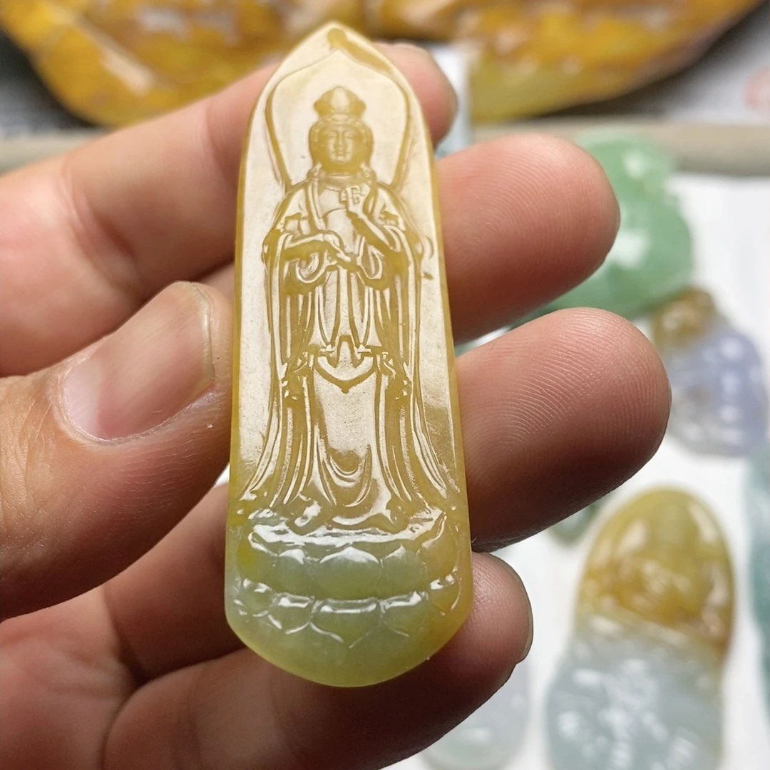 非金属皮质吊坠 观音大士..美美的守护你