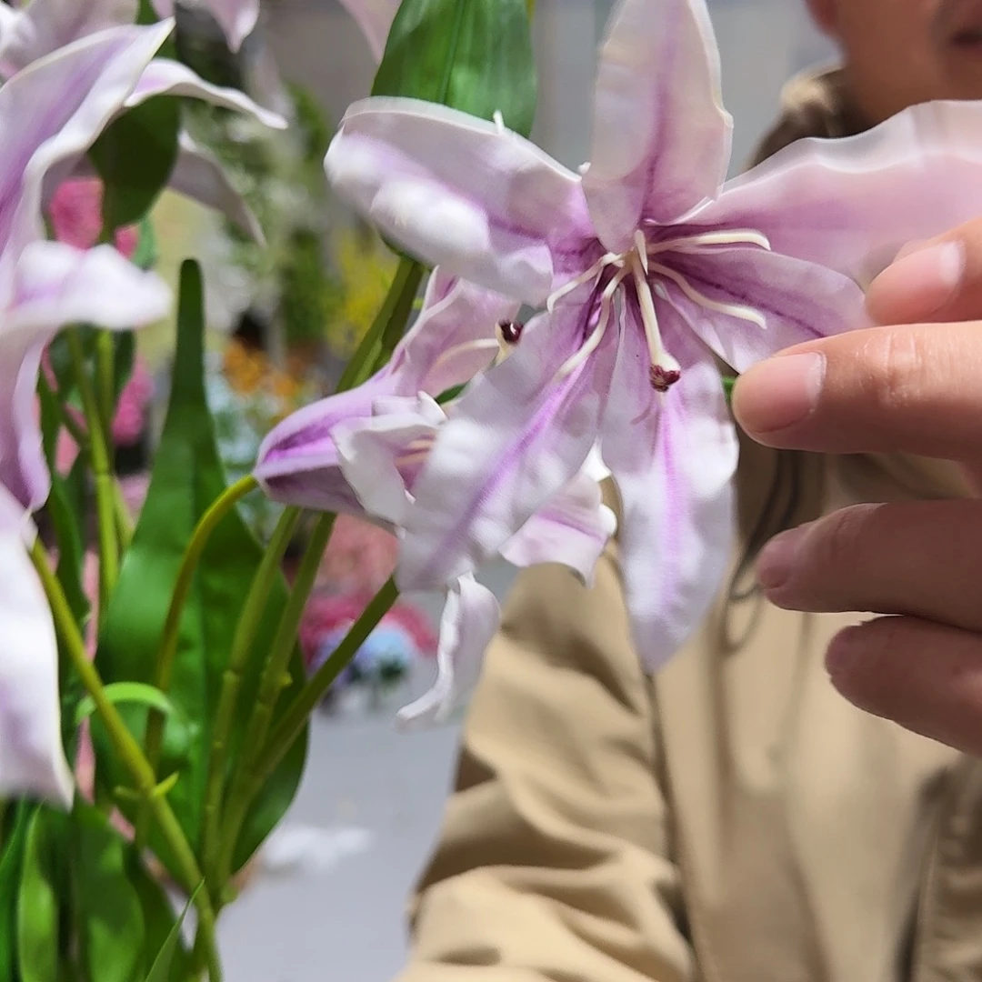 612号紫色百合3支