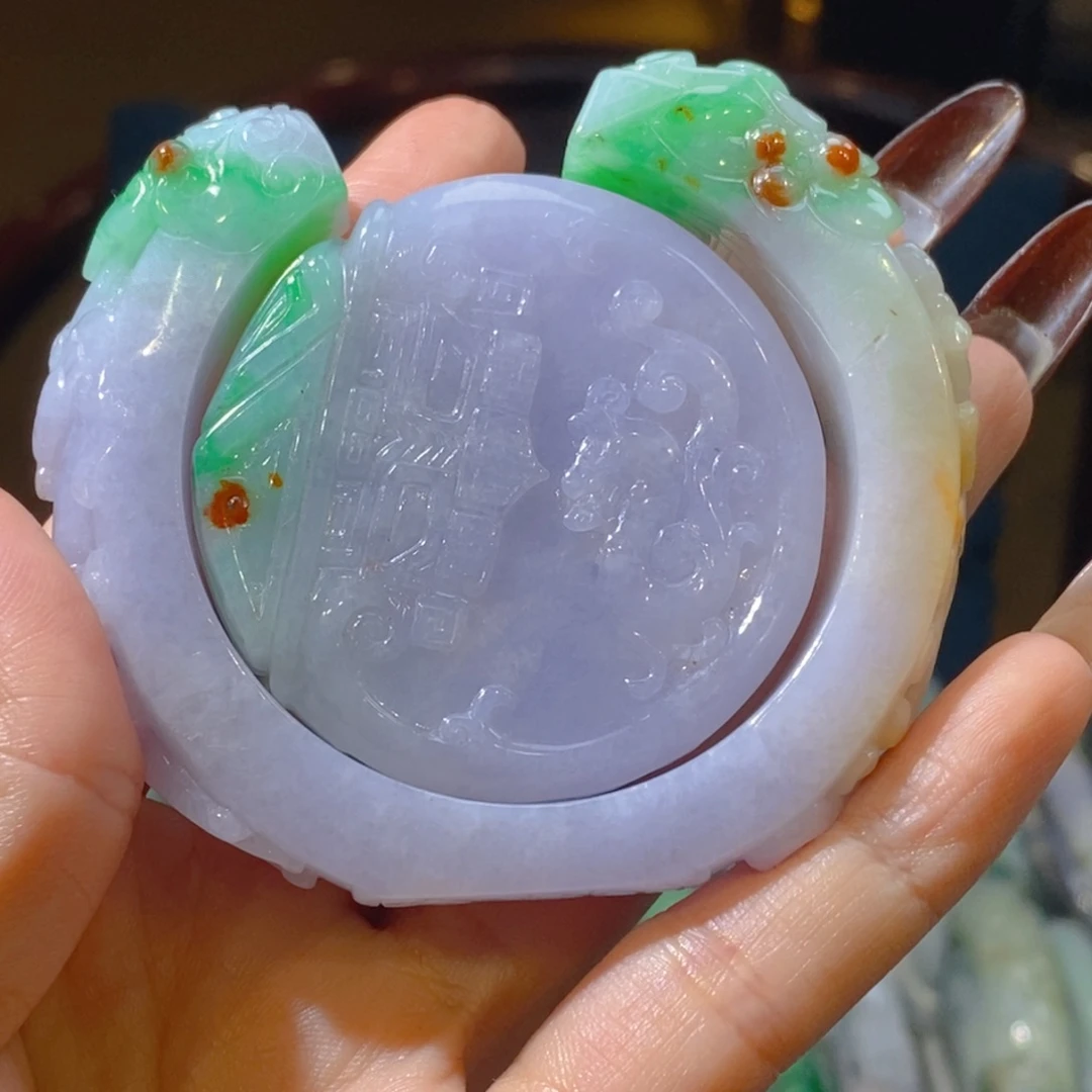 微***芒未镶嵌手镯翡翠那个