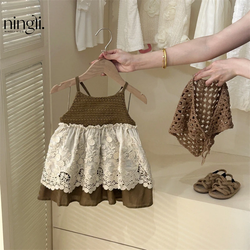 2025年女童装春季洋气时髦女童装宝宝小裙子品质童装韩国婴童服装