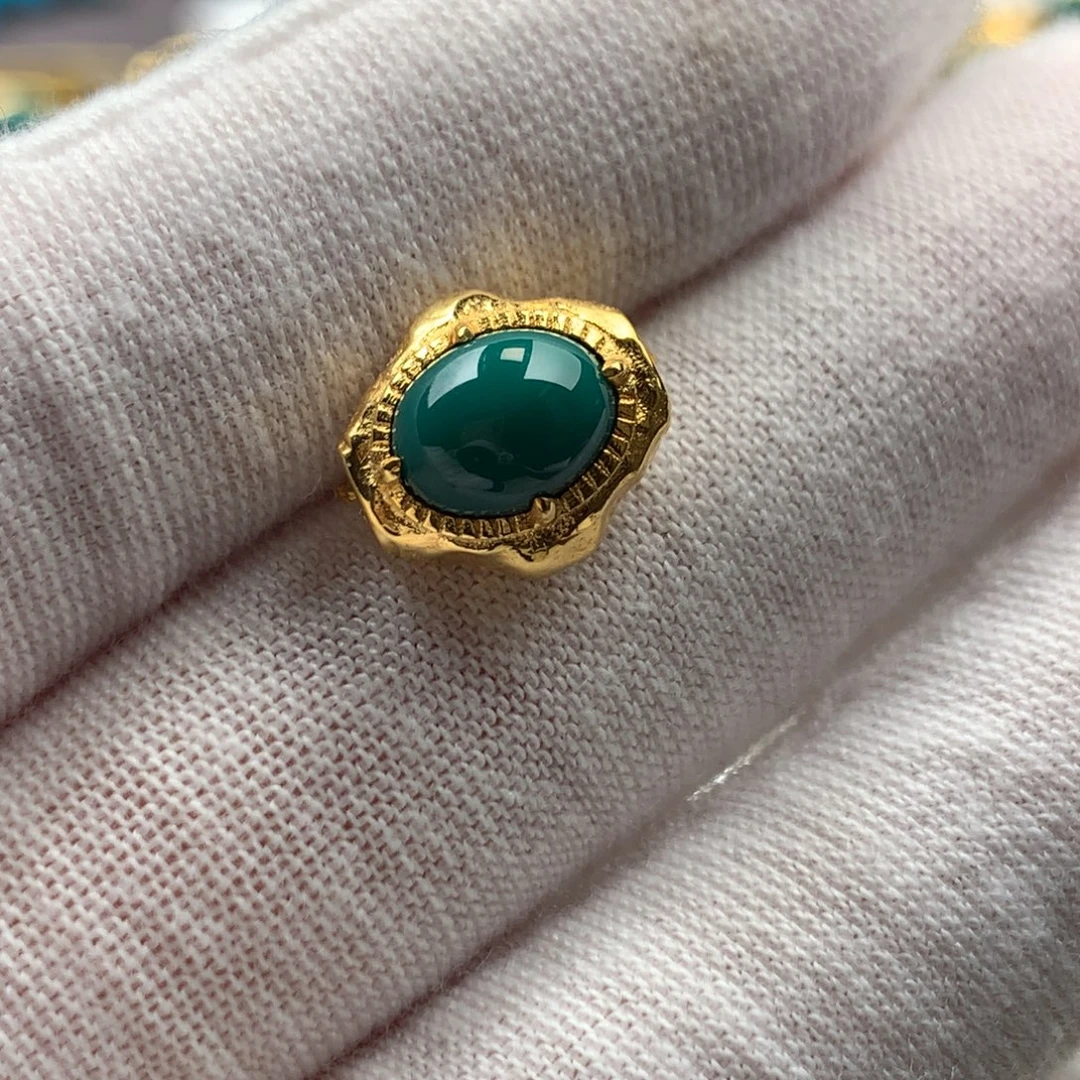 绿松石18K金镶嵌发饰