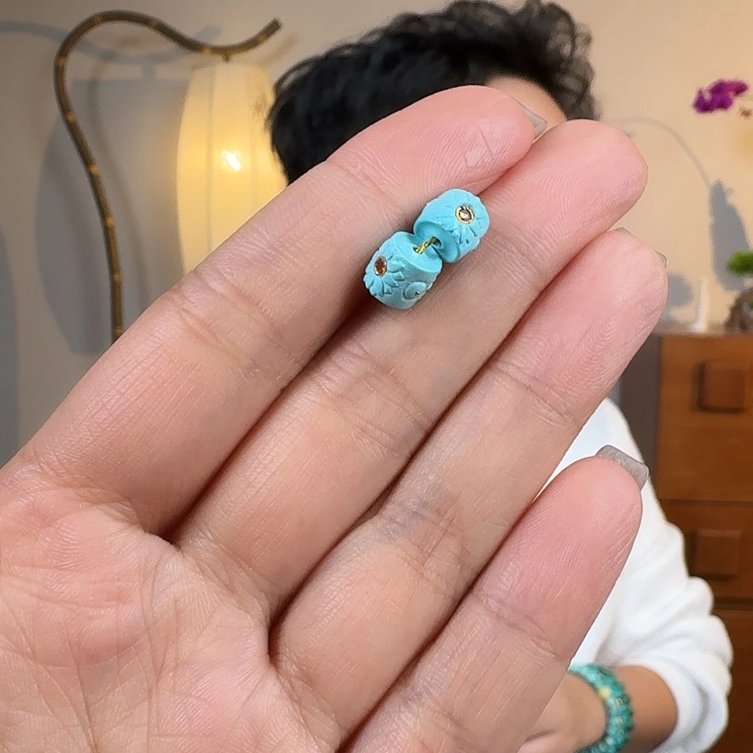 绿松石未镶嵌挂件