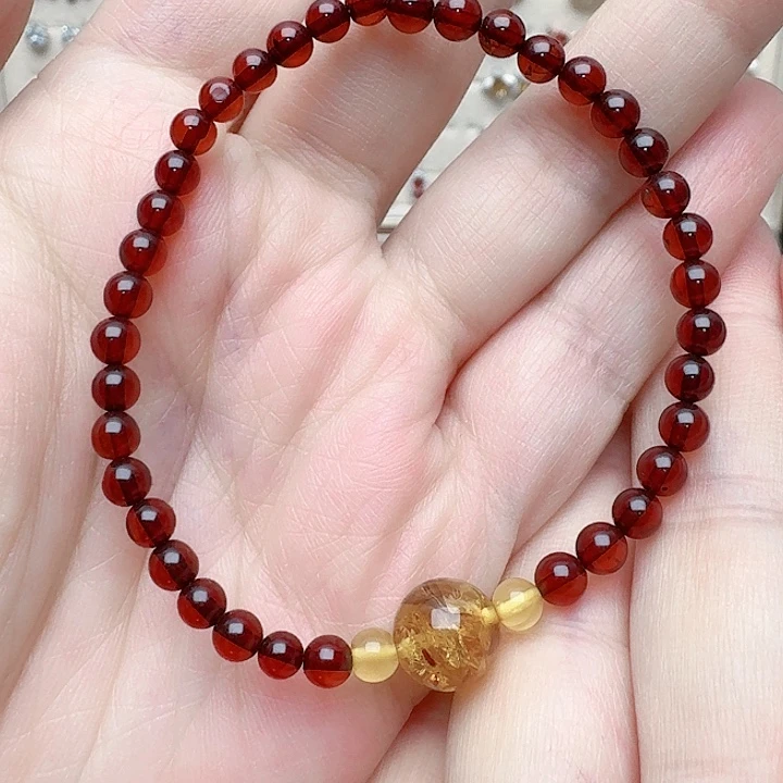 琥珀手链未镶嵌手链