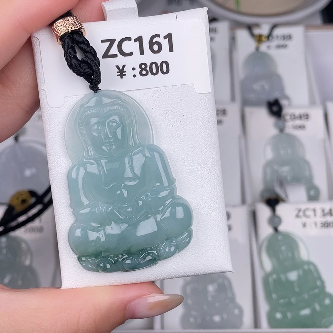 翡翠未镶嵌颈饰zc161