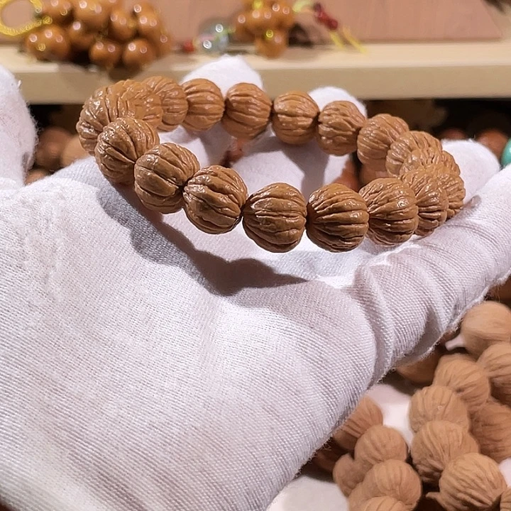 ゛***男猴头核桃手串野生小龙脊