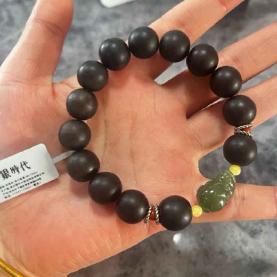 925银木质手链 【男士手串】郑州银时代代购377+40