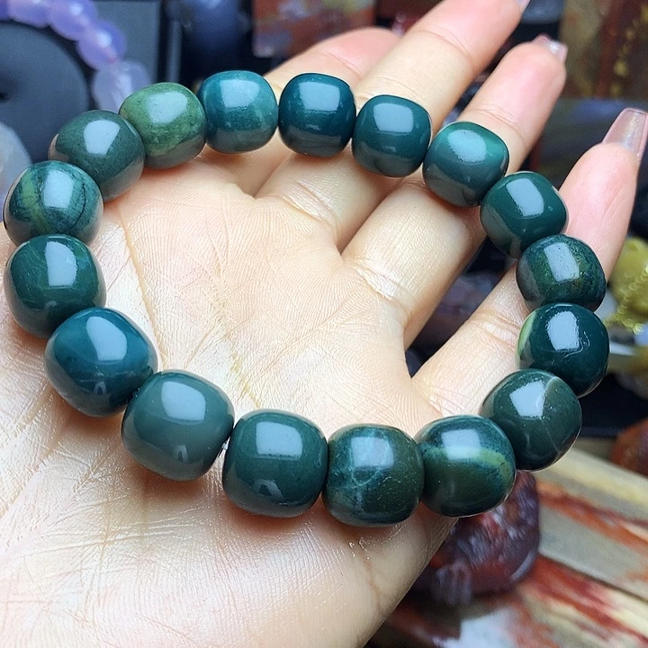 硅化玉未镶嵌手串树化玉手串