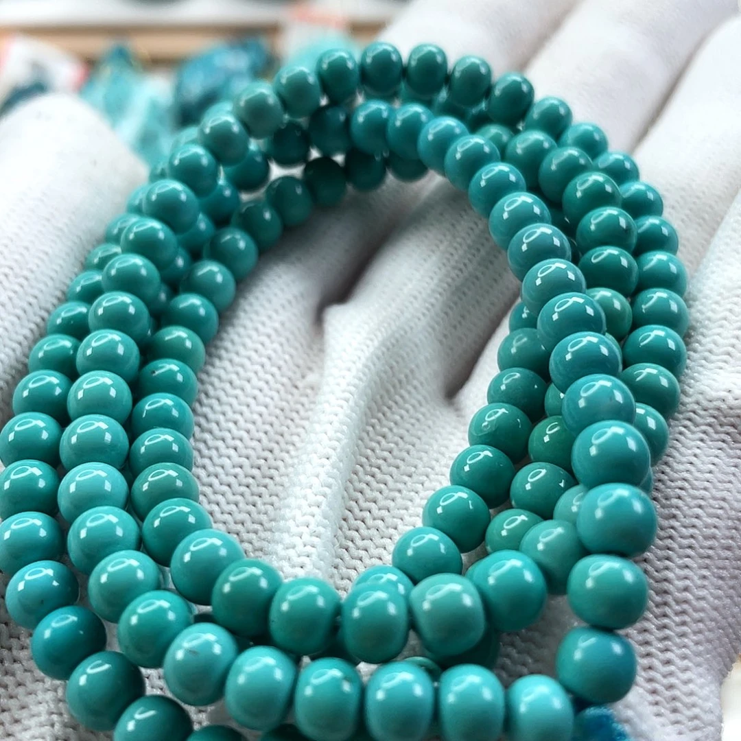 绿松石未镶嵌车挂尺寸5.3