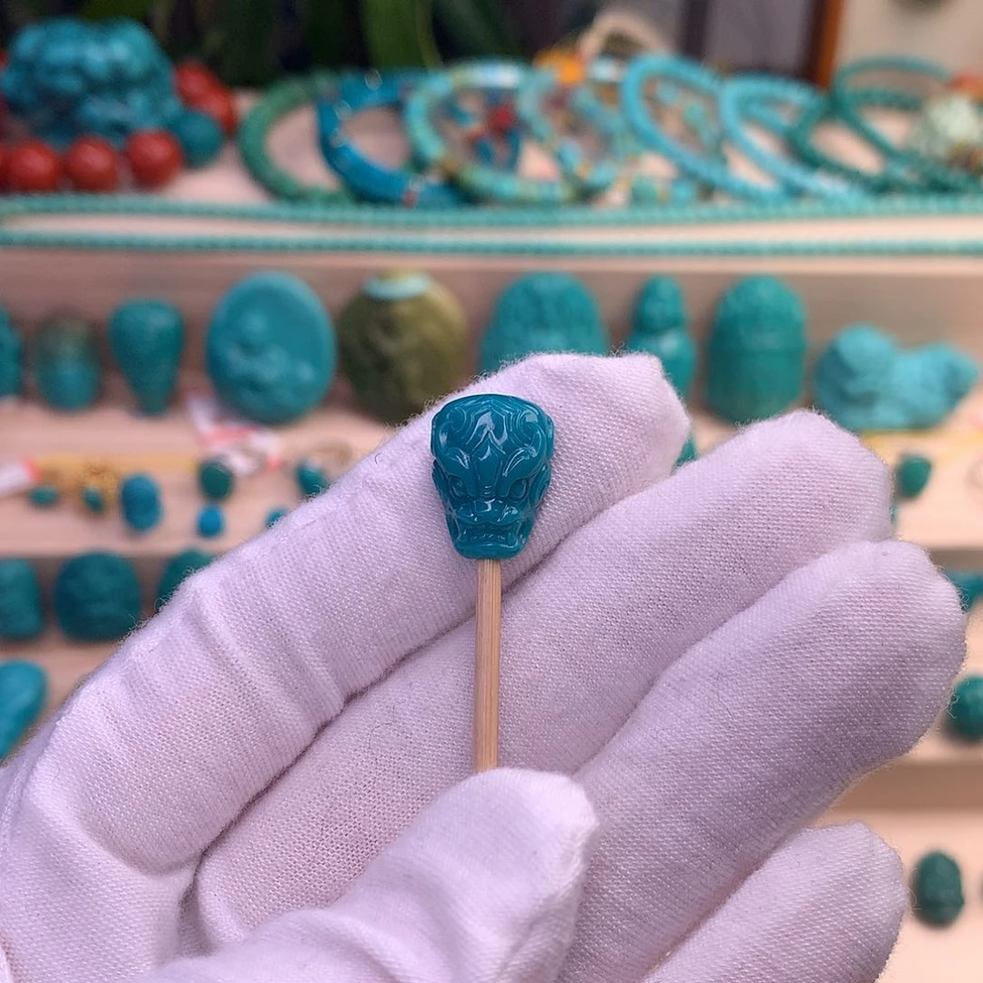 绿松石珠宝半成品未镶嵌