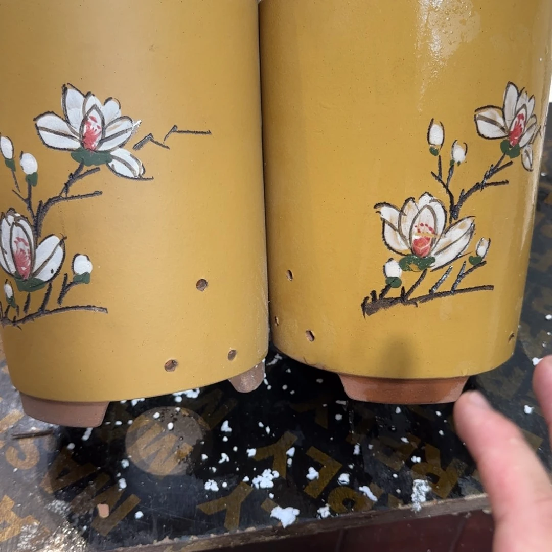 紫砂花盆口径14.18口径