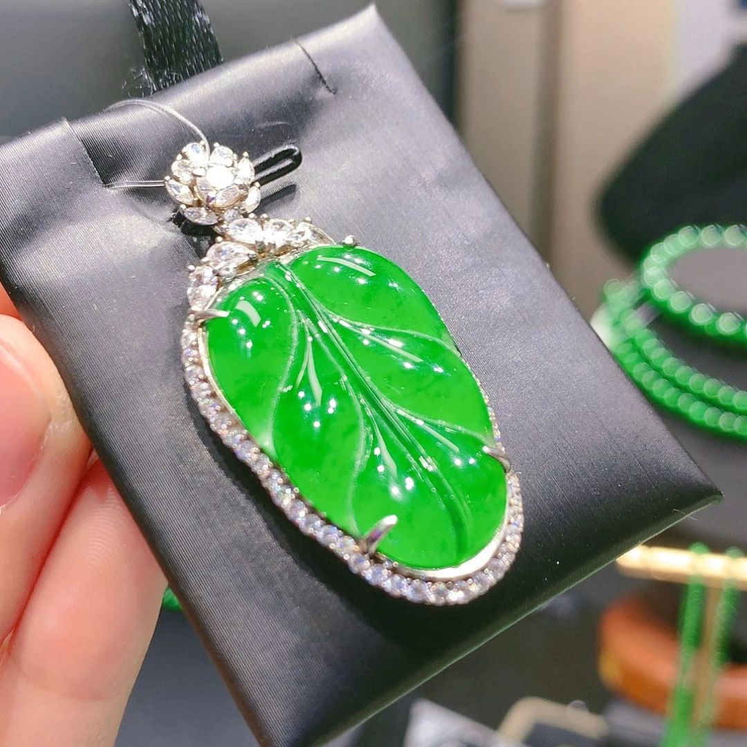 翡翠颈饰银S925镶嵌7甄选qj