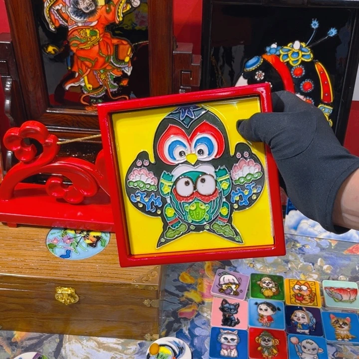 横款瓷板画艺术作品