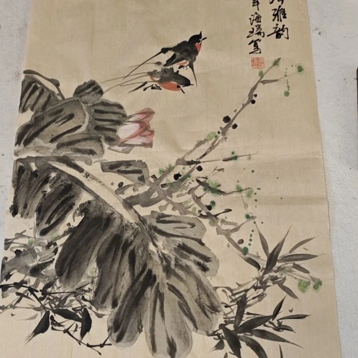 国画贾海瑞老师现场定制