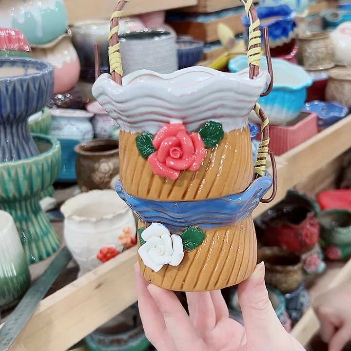 有孔，满10元发货多肉陶瓷花盆