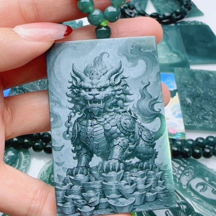 翡翠未镶嵌颈饰多样性发货天然A货翡翠