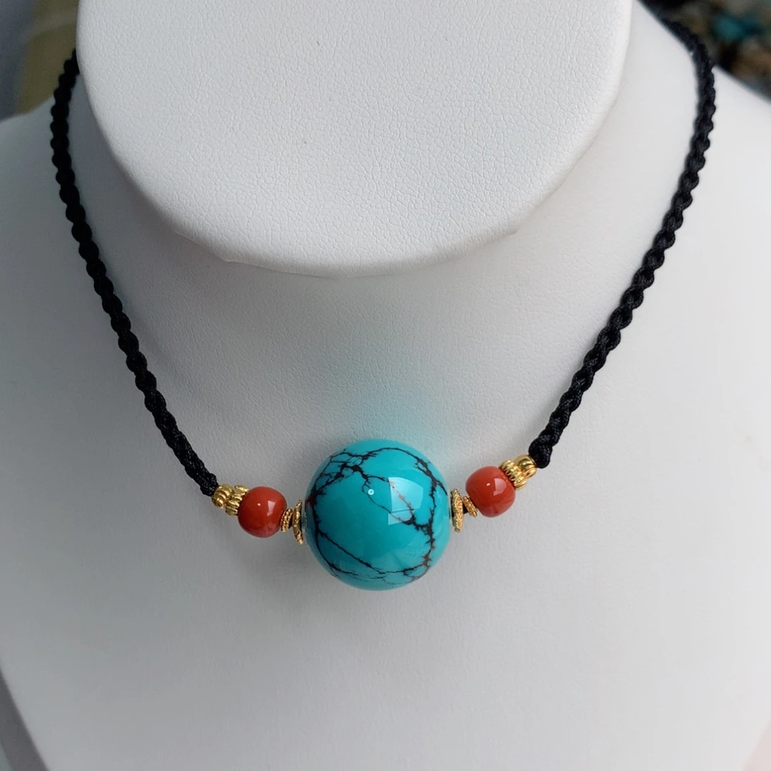 绿松石未镶嵌珠宝奇石18.5mm