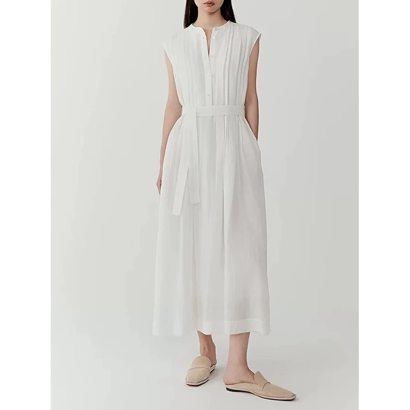 原单非市面货！"小禾苎麻"平纹布中厂连衣裙 C710