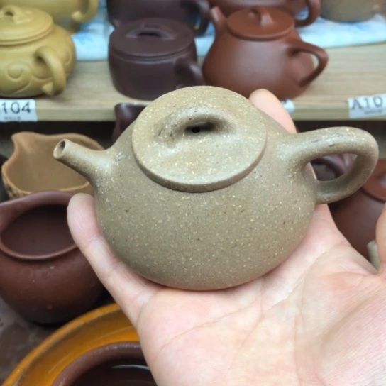 茶壶紫砂青段泥子冶130豪升左右