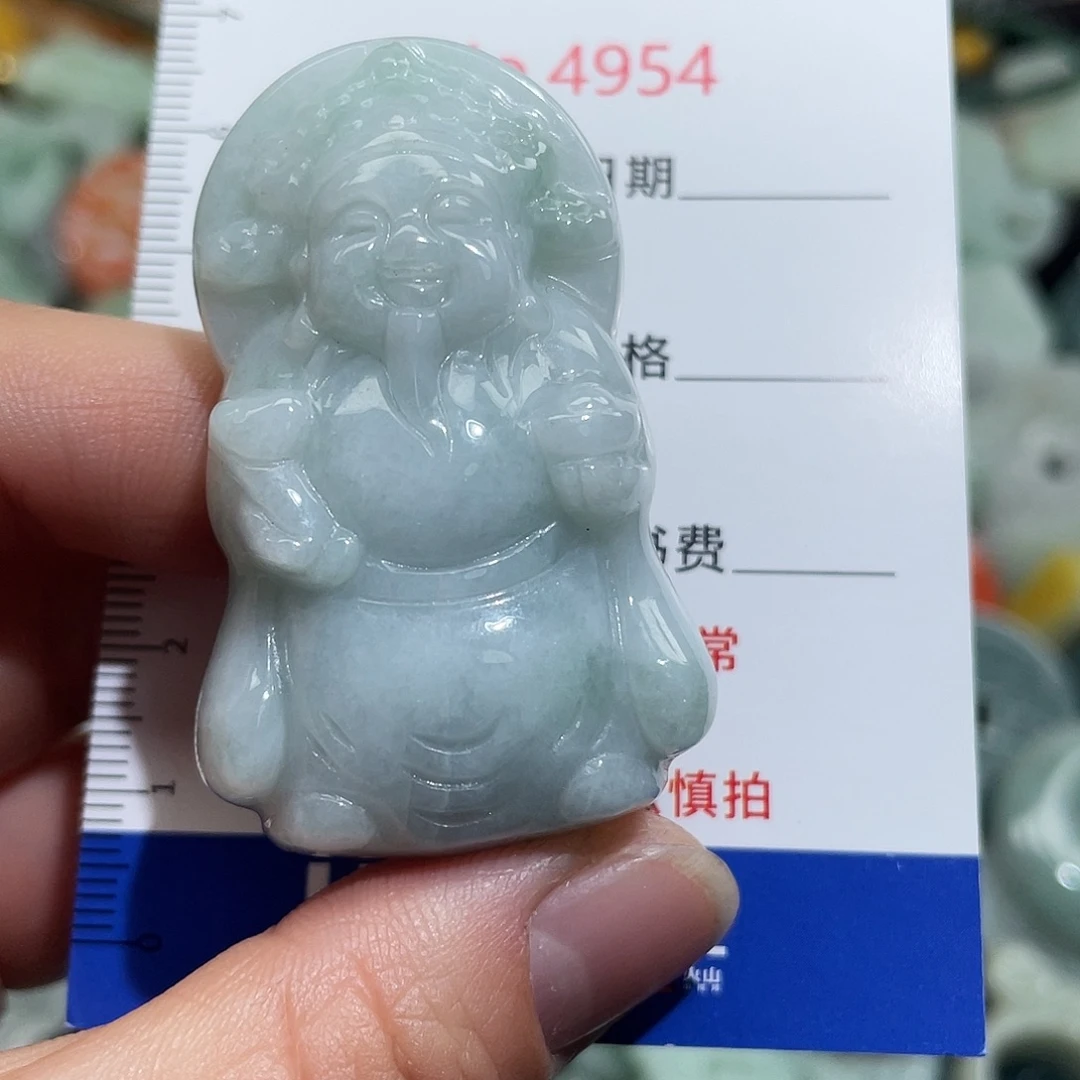 翡翠未镶嵌挂件4954