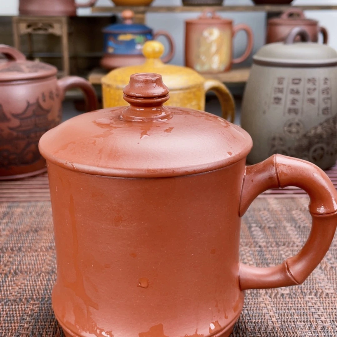 【闪购商品】茶杯紫砂宜兴原矿紫砂盖杯微瑕