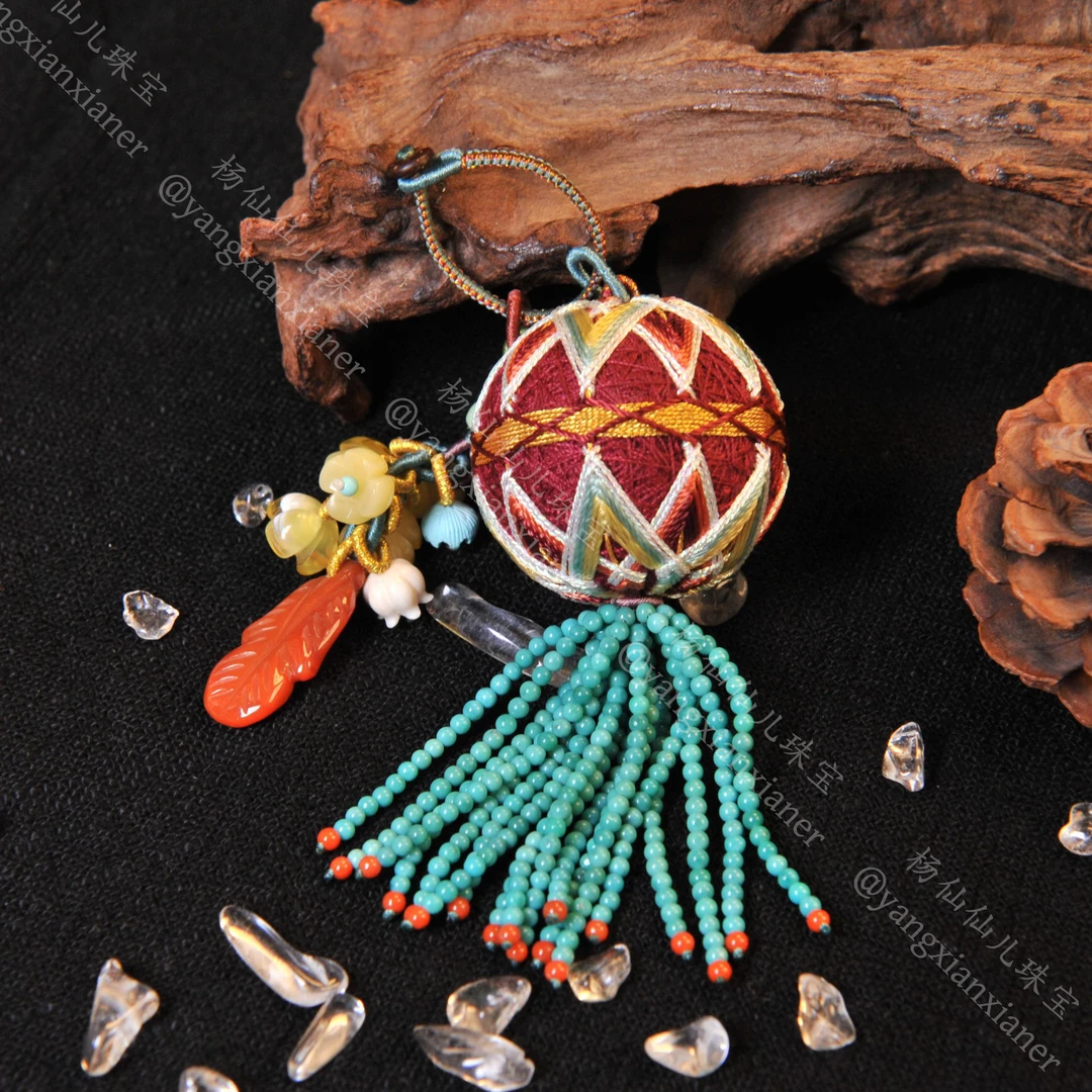 【杨仙仙珠宝】绿松石多宝挂件-1548