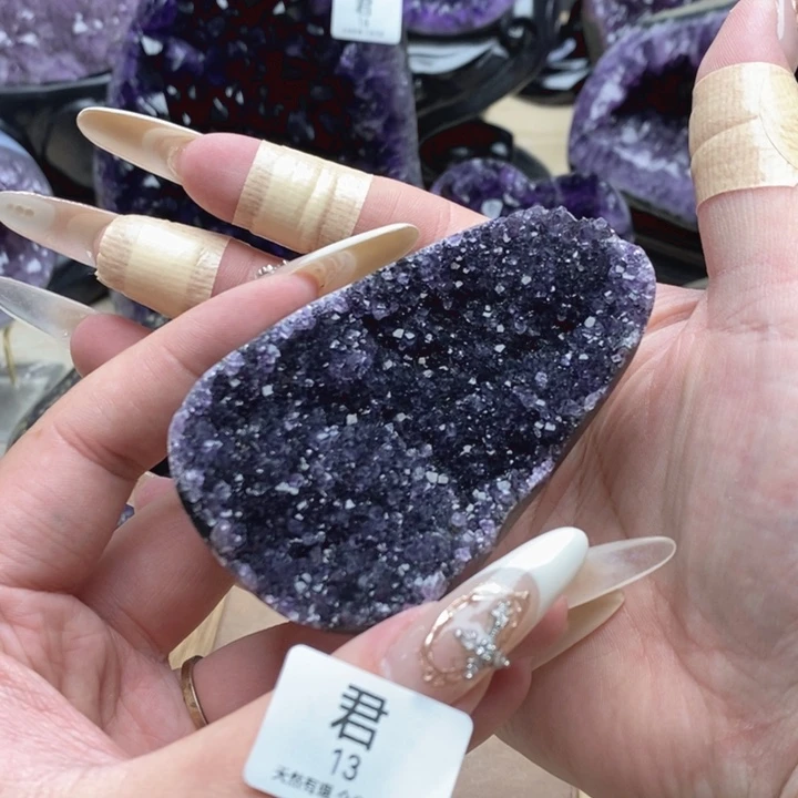 紫晶珠宝半成品未镶嵌