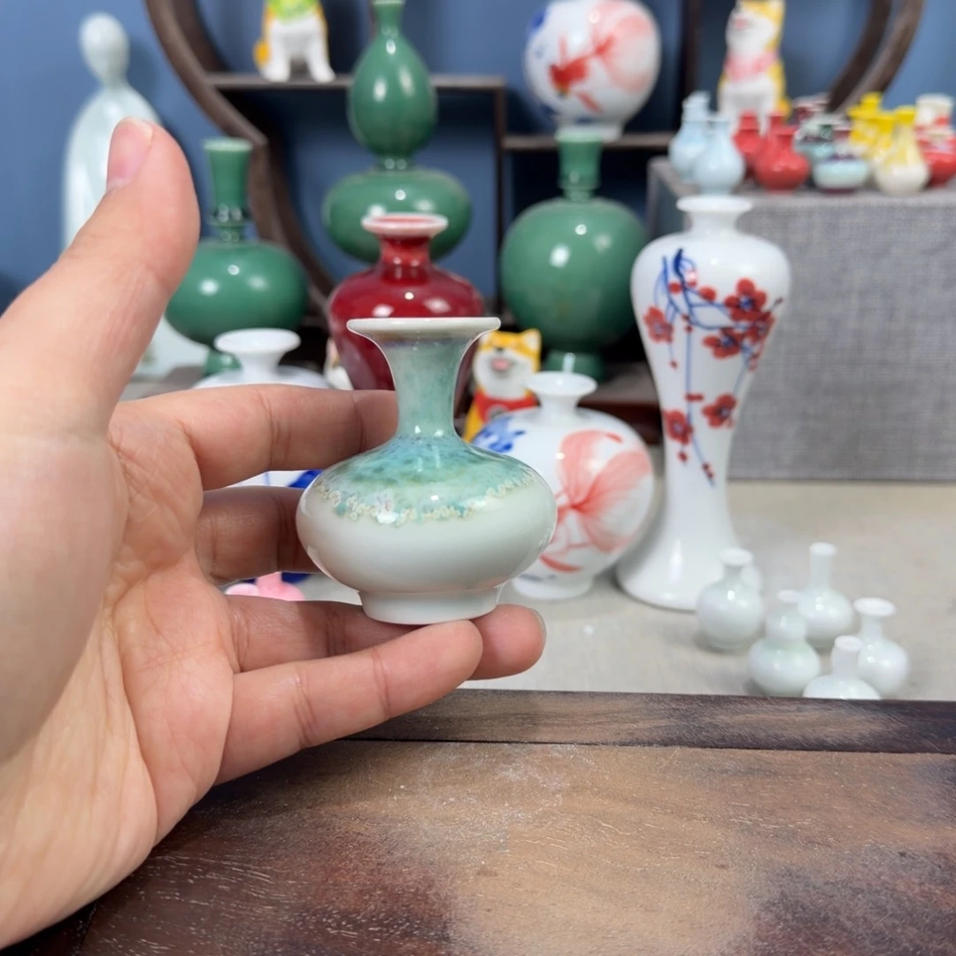 陶瓷手工小花器摆件