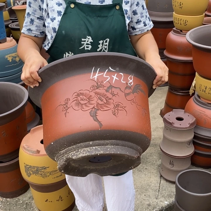 紫砂花盆紫砂花盆