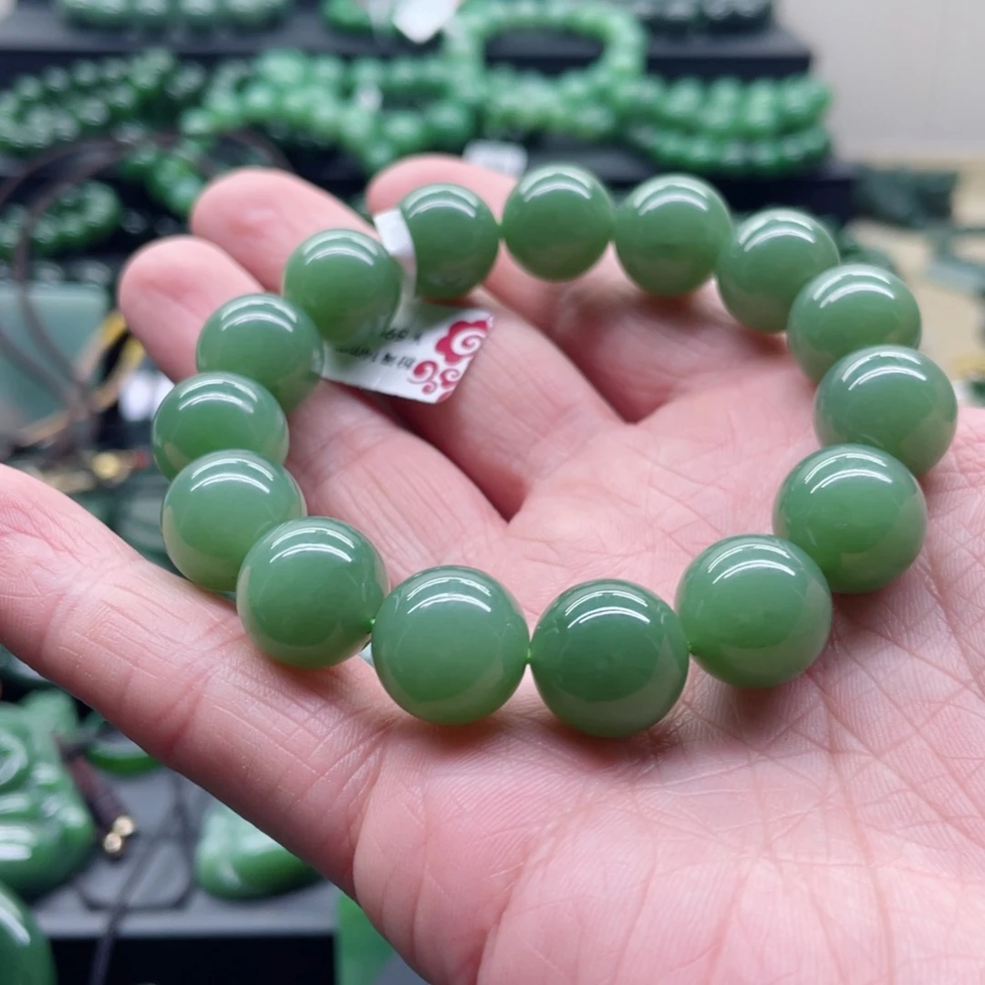 和田玉（碧玉）未镶嵌手链