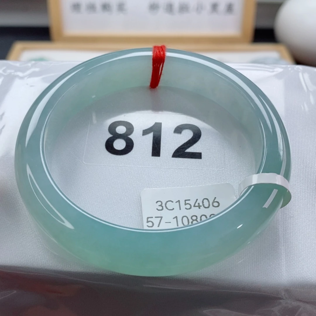 翡翠手镯未镶嵌薏****版天然A货翡翠手镯