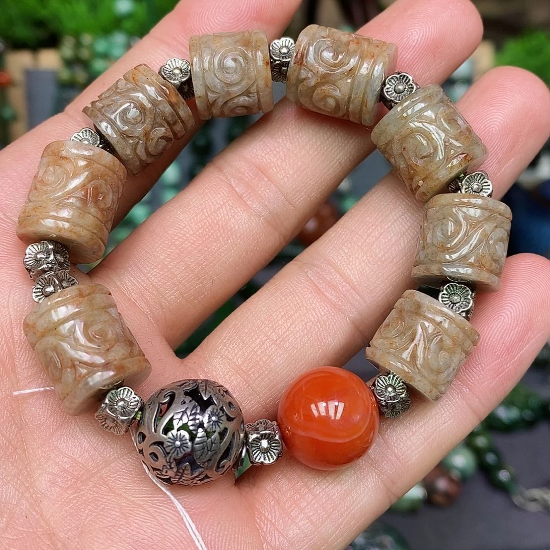 翡翠手链未镶嵌漂亮美眉