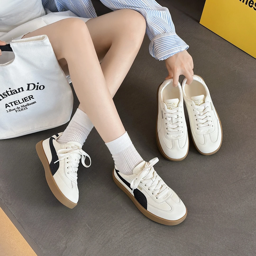 经典休闲低帮板鞋女夏季新款运动鞋小众百搭女鞋简约厚底轻便鞋子