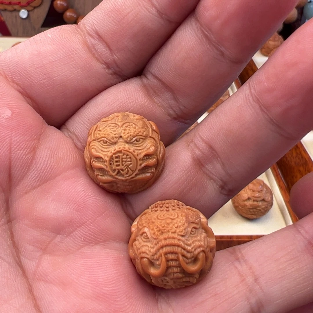 ✎***️吊坠核桃财象185六牙象神185