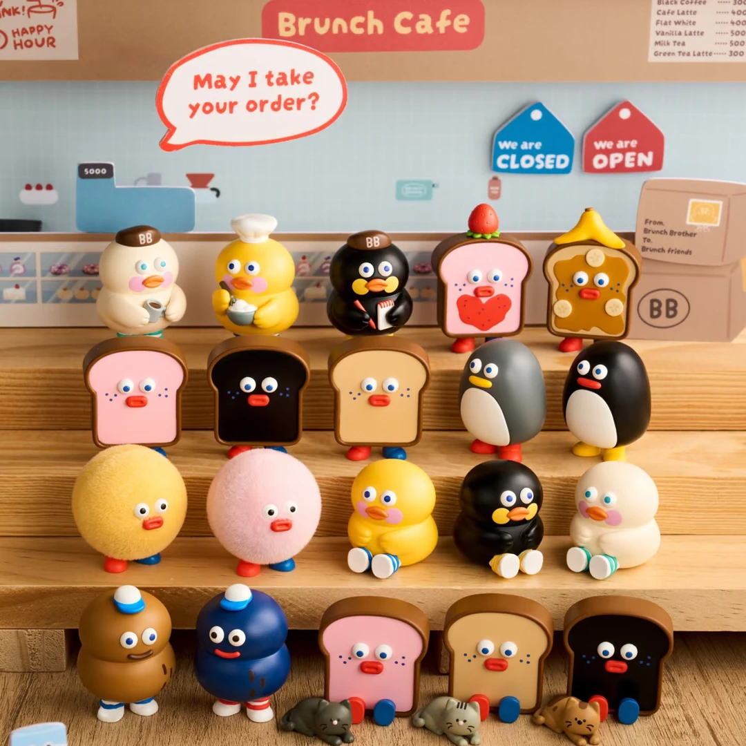 【kixin-代拆】早午餐兄弟胖胖吐司系列 Mini盲盒盲袋潮玩手办摆件
