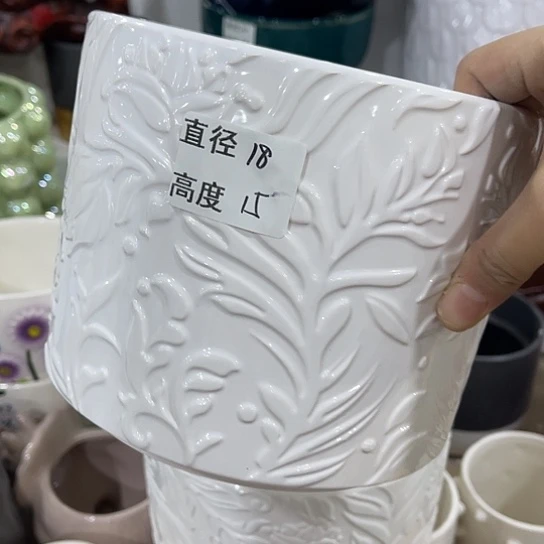 多肉绿植陶瓷花盆9.9包邮，有孔