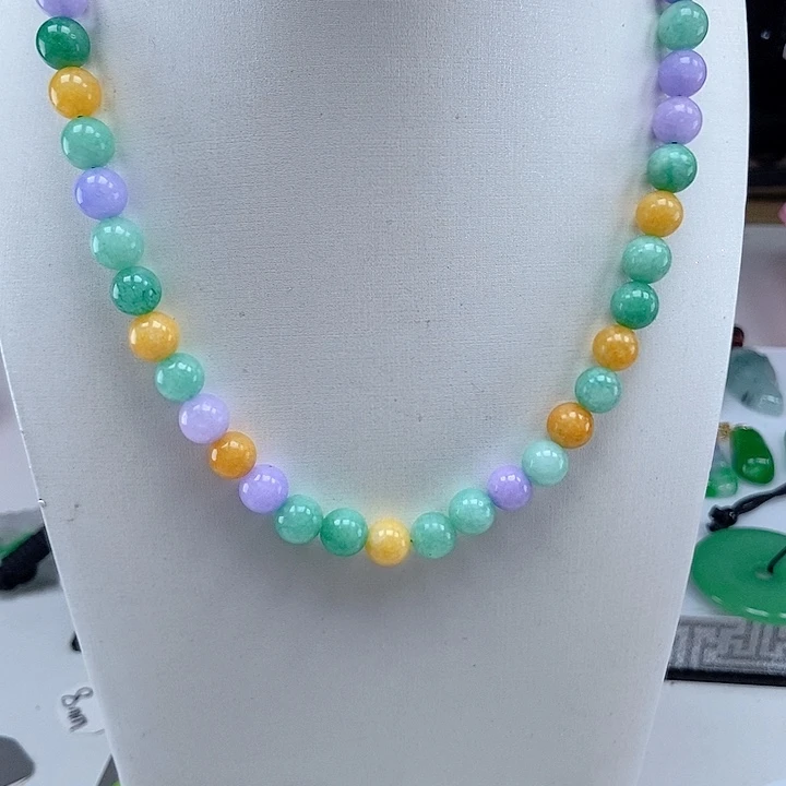 翡翠颈饰未镶嵌项链